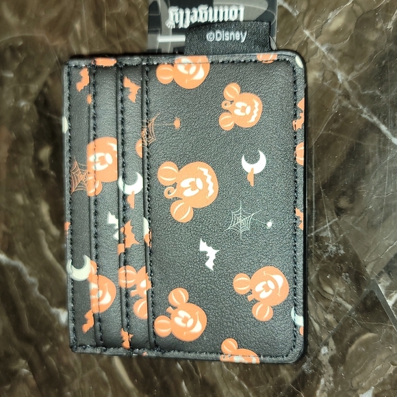 MICKEY HALLOWEEN PUMPKIN LOUNGEFLY & CARD HOLDER - Picture 2 of 4